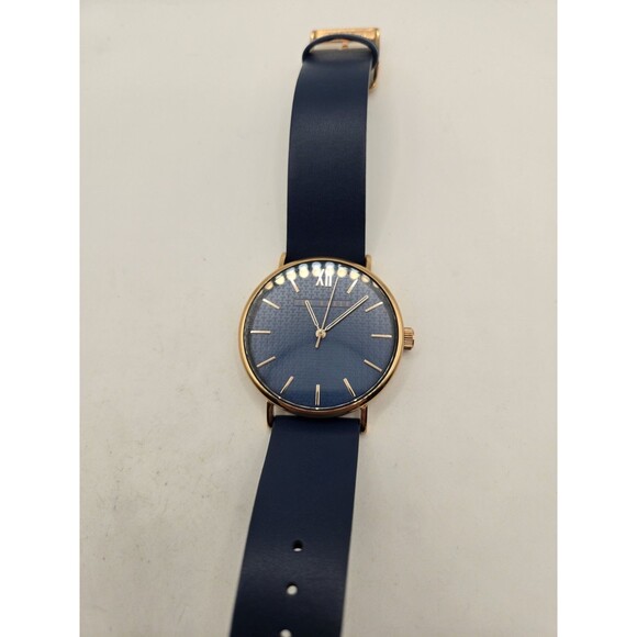 BKPPHS004 Ted Baker 42.5mm Phylipa Blue /Rose Gold Tone Watch. 8.5" Band - Picture 2 of 13